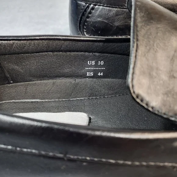 * Winston Comfortable Square Toe Black Loafers Men's Size's - Picture 9 of 9